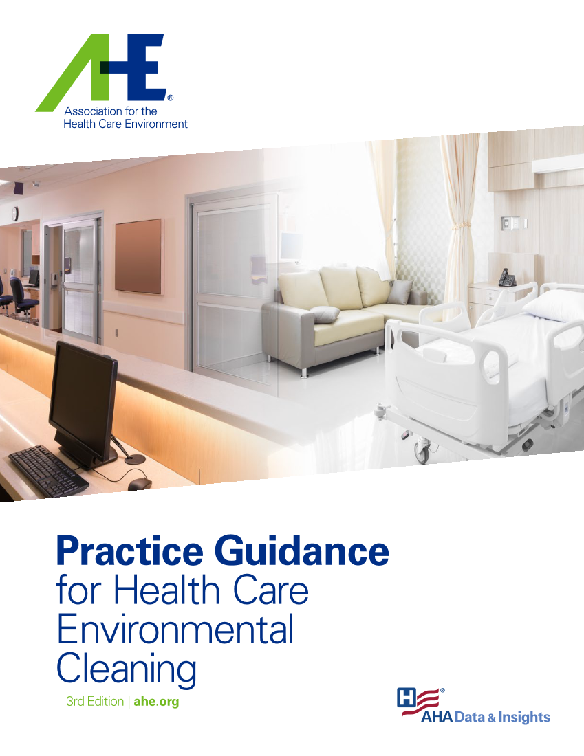 Practice Guidance For Health Care Environmental Cleaning